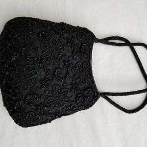 Little black purse with beading